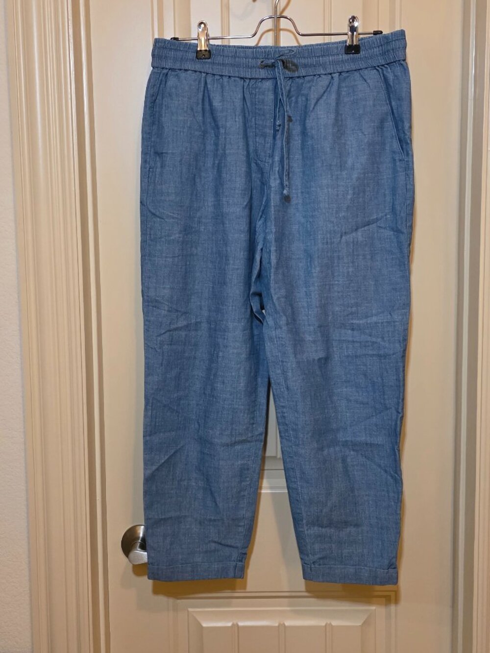 J. Crew Chambray Linen Blend Pants